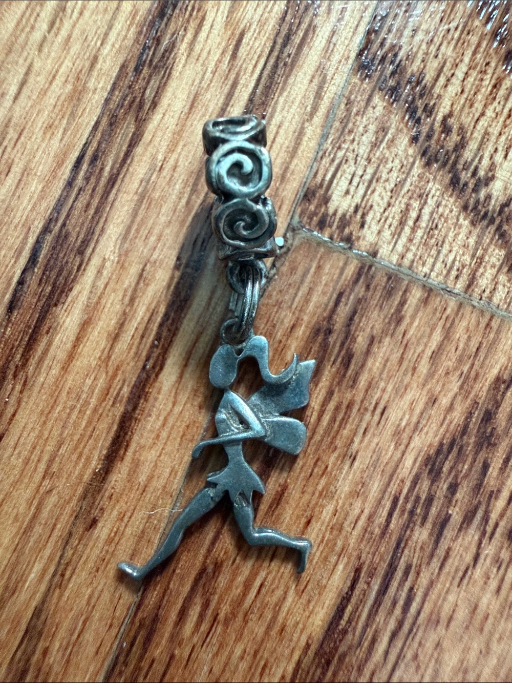 Silver-Tone Fairy Dancer Pendant Necklace Charm